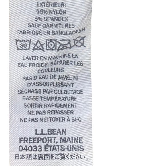 LL Bean Pants Mens XL Reg Outdoor Nylon Convertible Beige Tan Lightweight Hiking - Picture 4 of 6